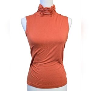 Jillian Nicole Elegant Sleeveless Coral Top